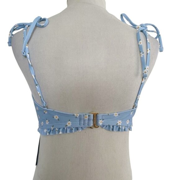 NEW Hollister Size Large Bikini Top Floral Daisy Ruffle $32.95 - Picture 5 of 8